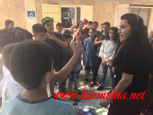 جمعيَّة حماية الطّبيعة والتّراث يجتمعان في يوم التّراث الأخضر في مدرسة الحديقة الابتدائية - يركا ب
